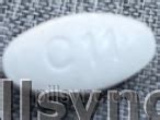 1 3. . C11 white oval pill